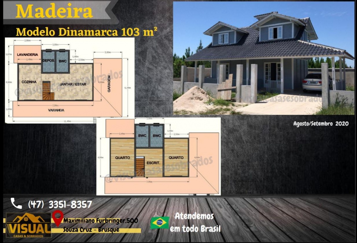 Visual - Modelo Dinamarca 103 m²